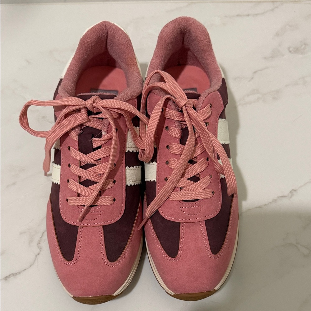 DV by Dolce Vita Pink and Burgundy Sneakers